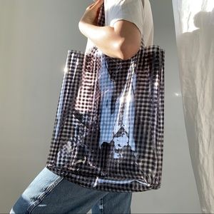 Clyde Mirage Tote Black Gingham